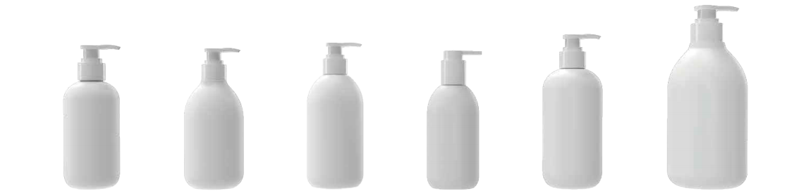 Soft Shoulder Series available bottle formats