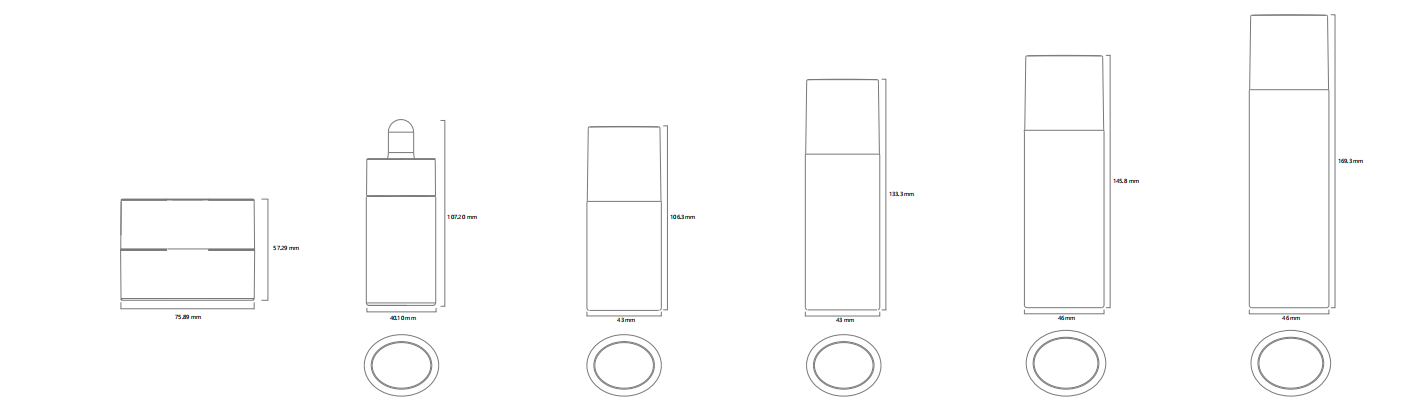 Capsule Series II available bottle formats
